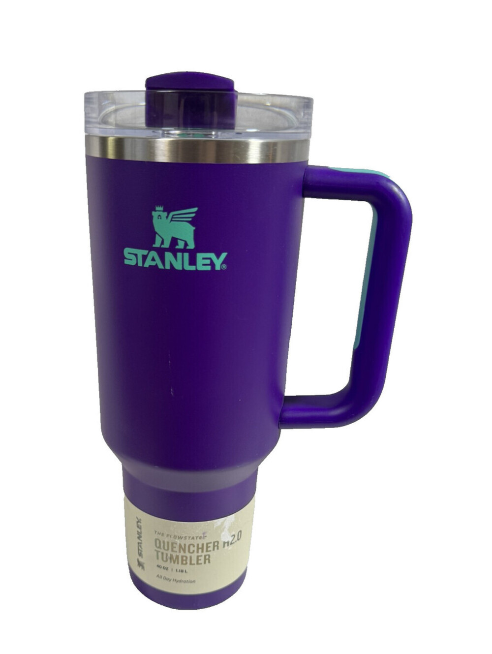 Stanley Deep Purple FlowState Quencher H2.0 Tumbler 40 oz. Limited Edition NEW